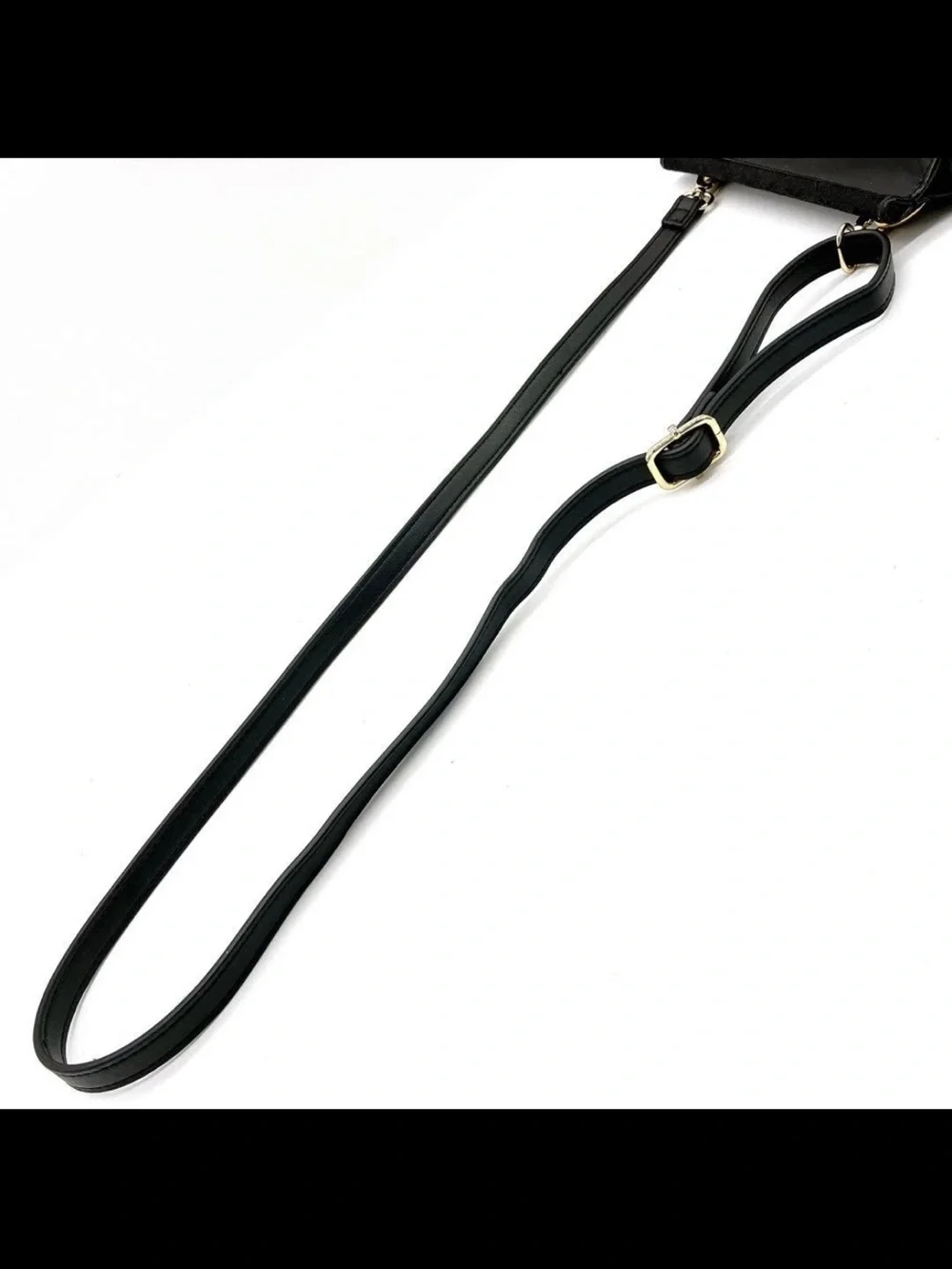 Gucci Black Patent & Velvet Crossbody Bag with Gold GG Accent